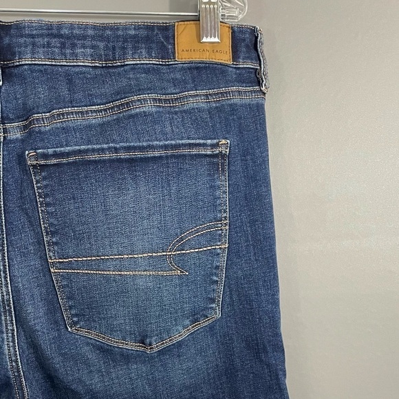American Eagle Outfitters High Waist Flare Jean Long Classic Medium NWT - Picture 7 of 15